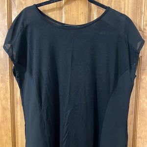 August Silk black top